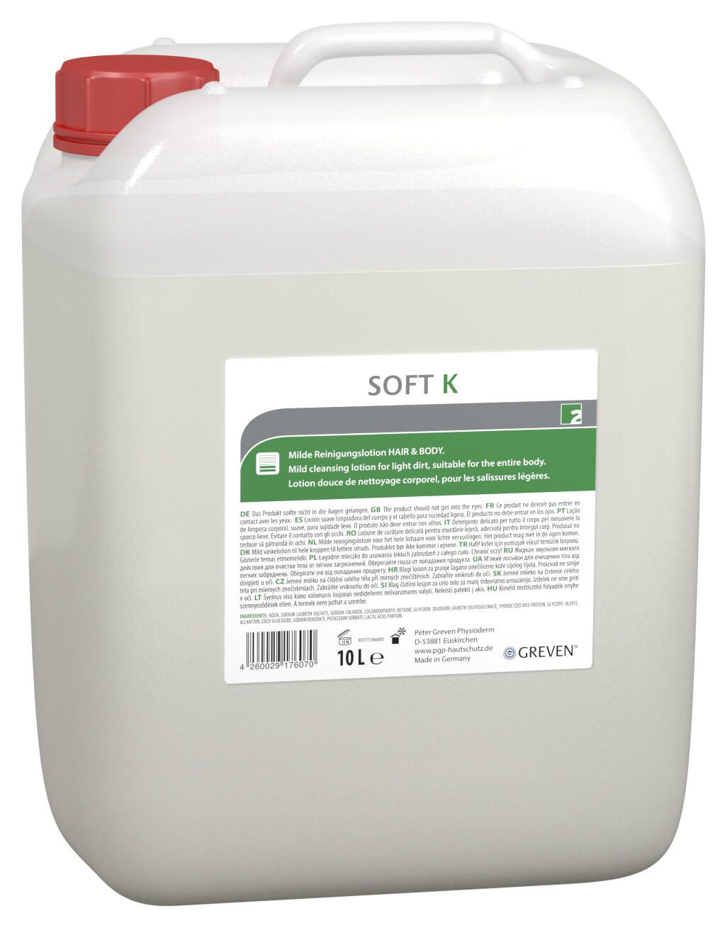GREVEN® Soft K Duschgel 10,0 l 13587-017