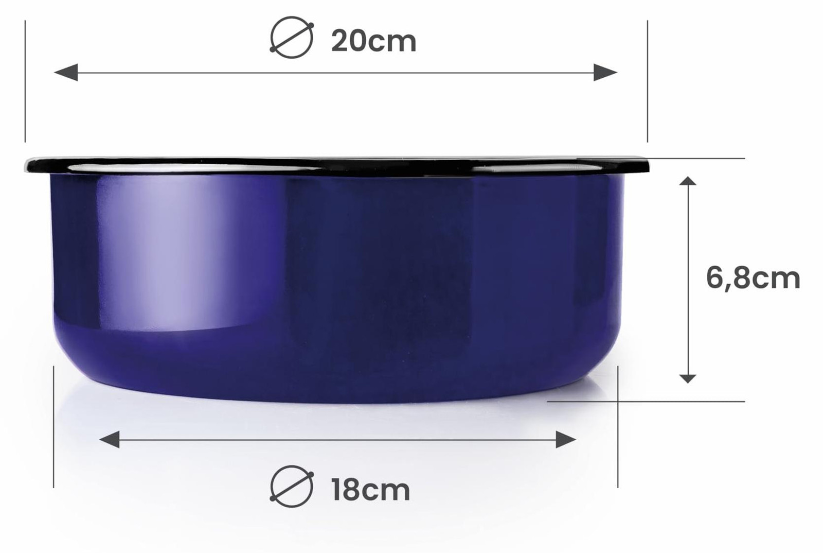 Ibili MenaJe container voor heteluchtfriteuse, 18 cm, paars