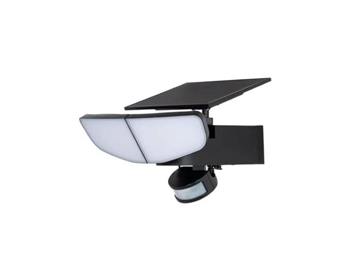 Lindby LED Applique Murale Solaire Naelin à intensité variable (Moderne) en Noir (à 2 lampes\,)\, Lampe Borne Lumineuse Exterieur Eclairage