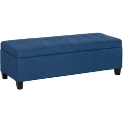 TRUHENBANK Leinenoptik, Blau