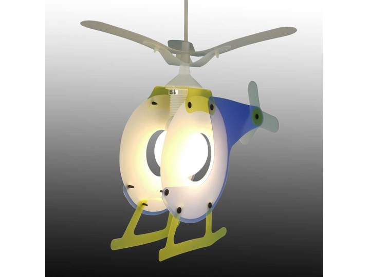 Niermann Standby Hängeleuchte HUBSCHRAUBER, Multicolour, für Kinderzimmer, Kunststoff