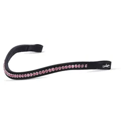 Stirnband SP Diamond Select geschwungen große Steine black/light pink WB