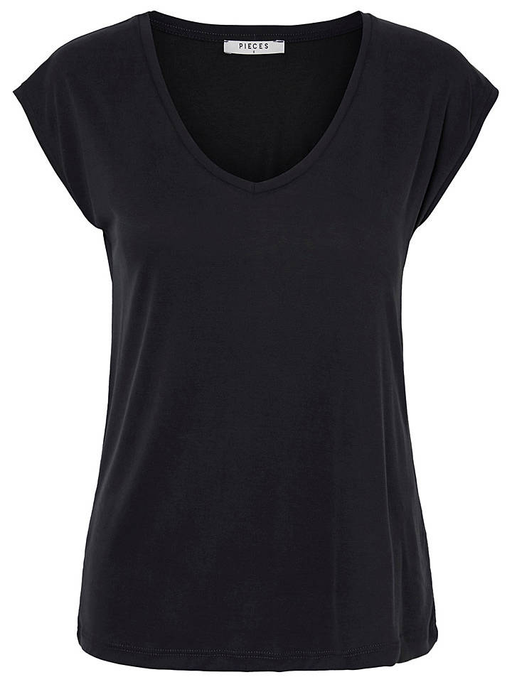 Pieces Shirt "Kamala" in Schwarz - L