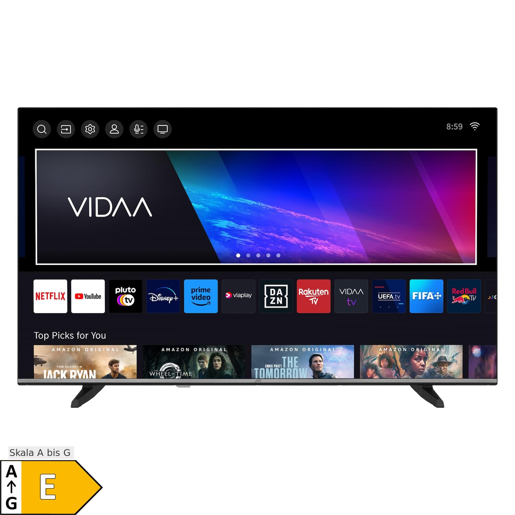JVC LT-50VD3555 Fernseher 50 Zoll Smart TV VIDAA 4K UHD, HDR Dolby Vision, Tirple-Tuner (2026)