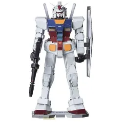 Plex Mobile Suit Gundam Metallic Nano Puzzle Model Kit RX-78-2 12 cm