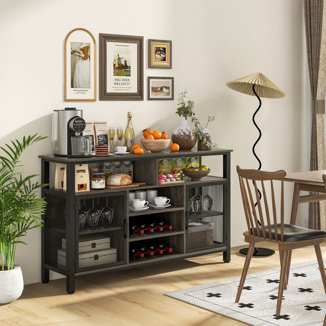 Borough Wharf Anabelli 140cm Sideboard Grey 84cm H X 140cm W X 15.75cm D