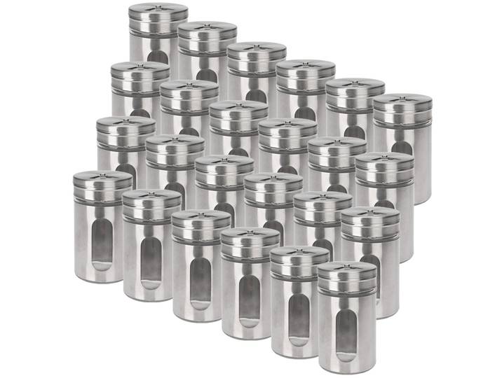 24er-Set Gewürzstreuer mit Sichtfenster, Edelstahl, 94 ml