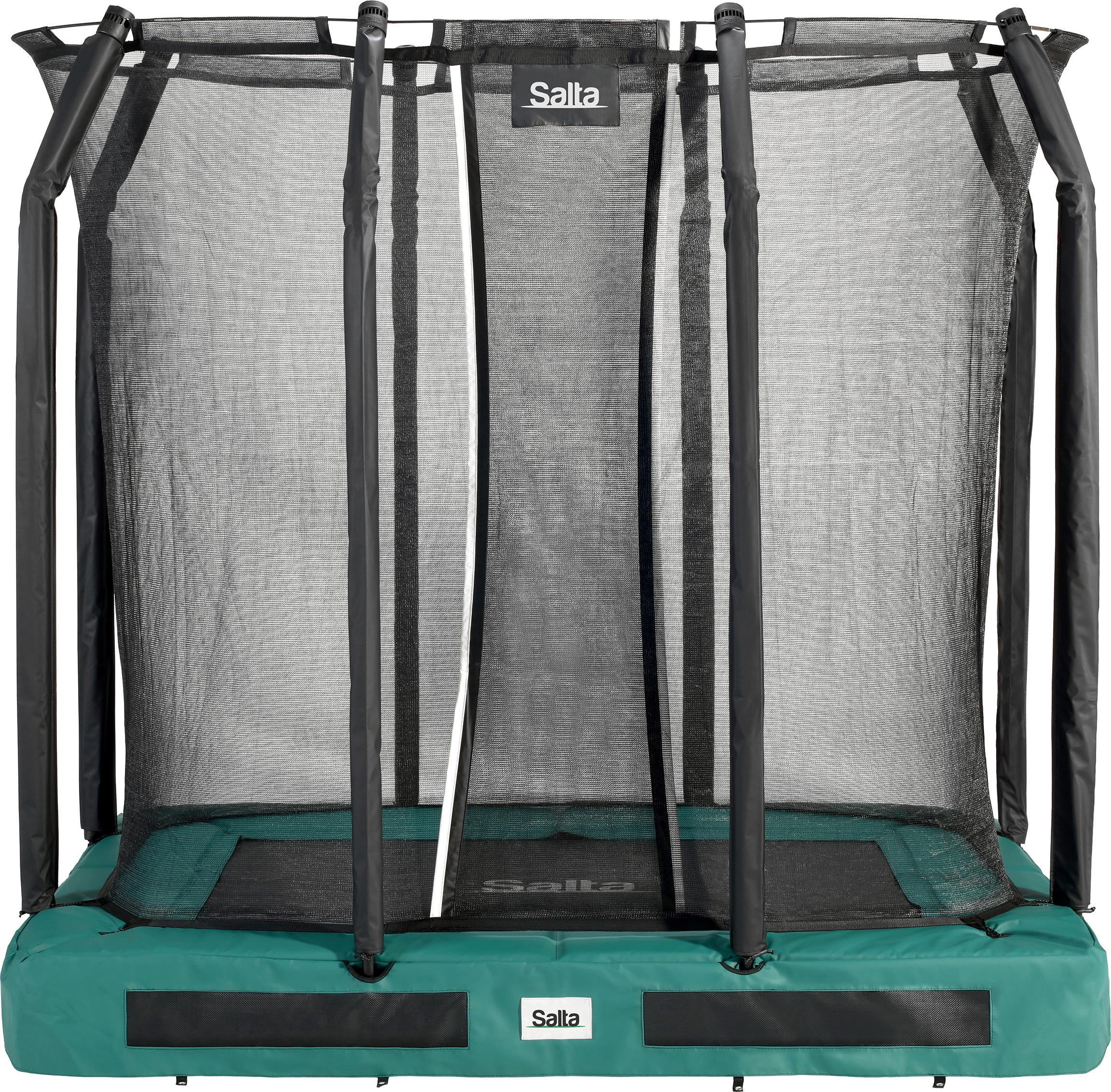 Trampoline - Premium Ground - 214 x 153 cm - Rechteckig Graun