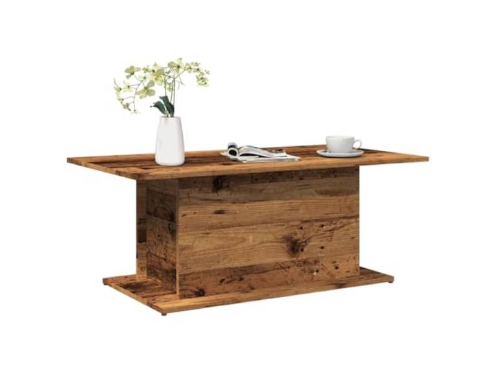 HEFZGDB Couchtisch Altholz-Optik 102x55,5x40 cm Holzwerkstoff mit Stabiler Tischplatte und reichlich Stauraum für Wohnzimmer Möbel