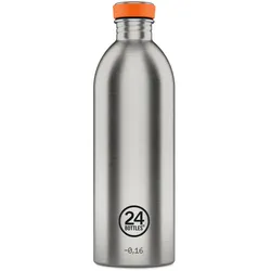 24 Bottles Urban Bottle Brushed Steel 1l