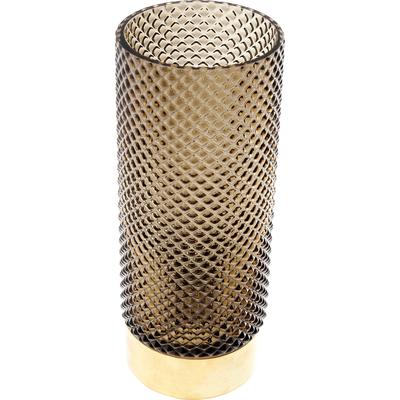 Dekovase KARE DESIGN "Barfly", gold (grün), B:11cm H:25cm T:11cm, Glas, Vasen, Berry oder Dark Green