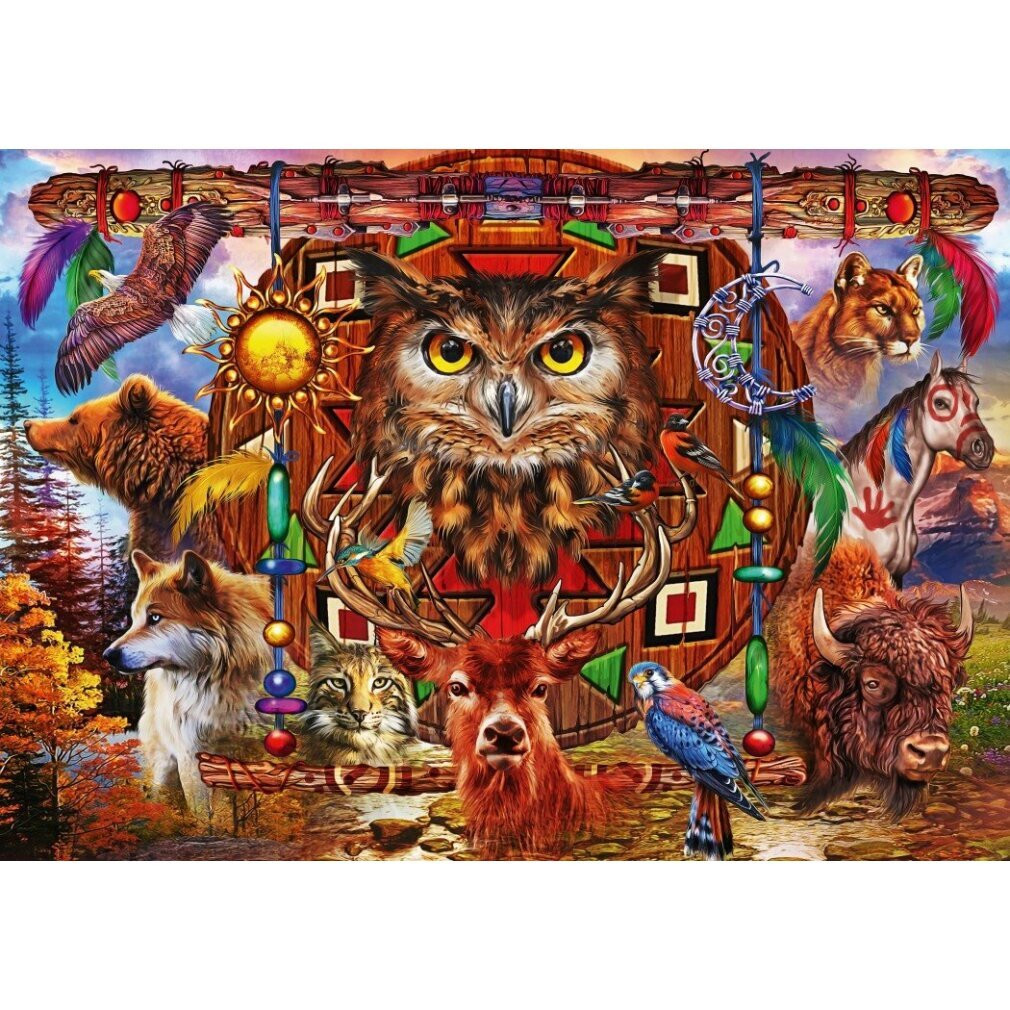 Bluebird Puzzel Tier-Totem, 4000 stukjes