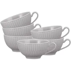 TEETASSEN Amina Silbergrau 0,14 l 6er Set