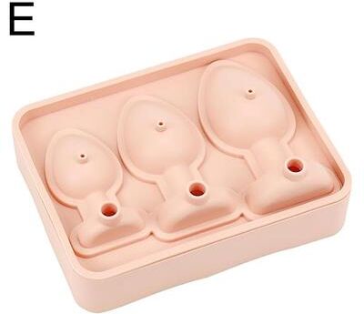 Lush Living Finds Novelty Ice Cube Mold Funny Silicone Ice Tray For Cocktails, Whiskey & Party Drink pink