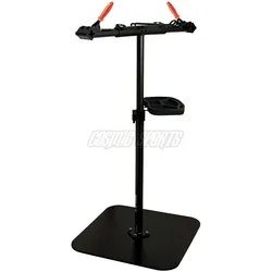 Unior 1693CS-US Montageständer mit Standplatte, zwei Spannfutter mit Schraube, black