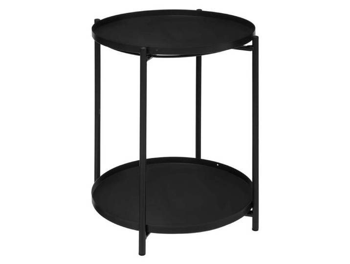 Table café Meeko métal - Noir - Atmosphera - Rond - Contemporain - Design