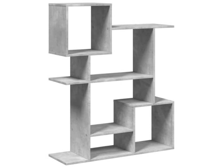 HKLGBVCR Raumteiler, 92 x 29 x 112 cm, Betongrau Versetzte Aufbewahrung, Holzwerkstoff, glatte Oberfläche, feuchtigkeitsbeständig, Position am Boden, Breite oder Höhe