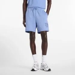 NEW BALANCE Herren Shorts Reimagined Fleece Short 7", Größe 2XL in Blau 6133