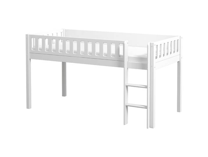Hochbett Leeloo weiss Pinie 90 x 200 cm - Hochbett