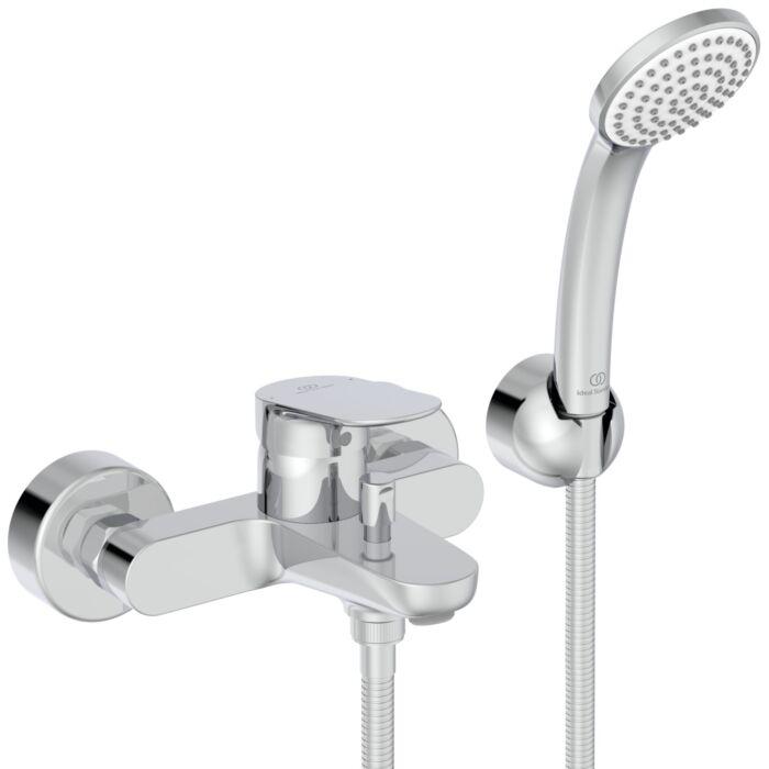 Ideal Standard Ceralife O Badewannenarmatur BE115AA Ausladung 156mm, mit Handbrause-Set, chrom