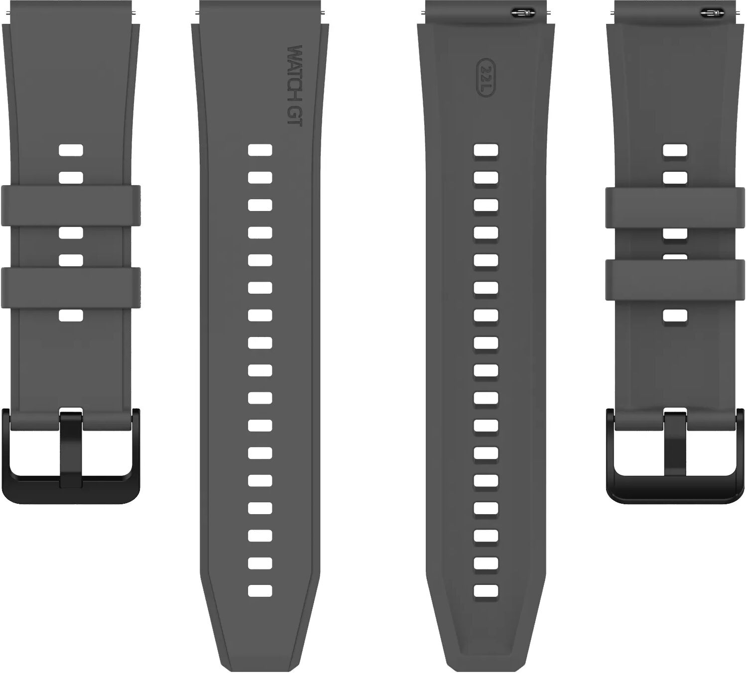 INF Uhrenarmband für Huawei Watch GT2/GT3/GT3 Pro/GT2 Pro 46 mm Dunkelgrau