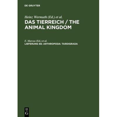 Arthropoda: Tardigrada, Gebundene Ausgabe von , De Gruyter, 978-3-11-106897-8