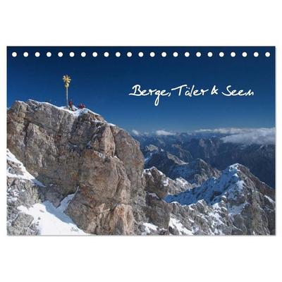 Berge, Täler & Seen (Tischkalender 2027 DIN A5 quer), CALVENDO Monatskalender