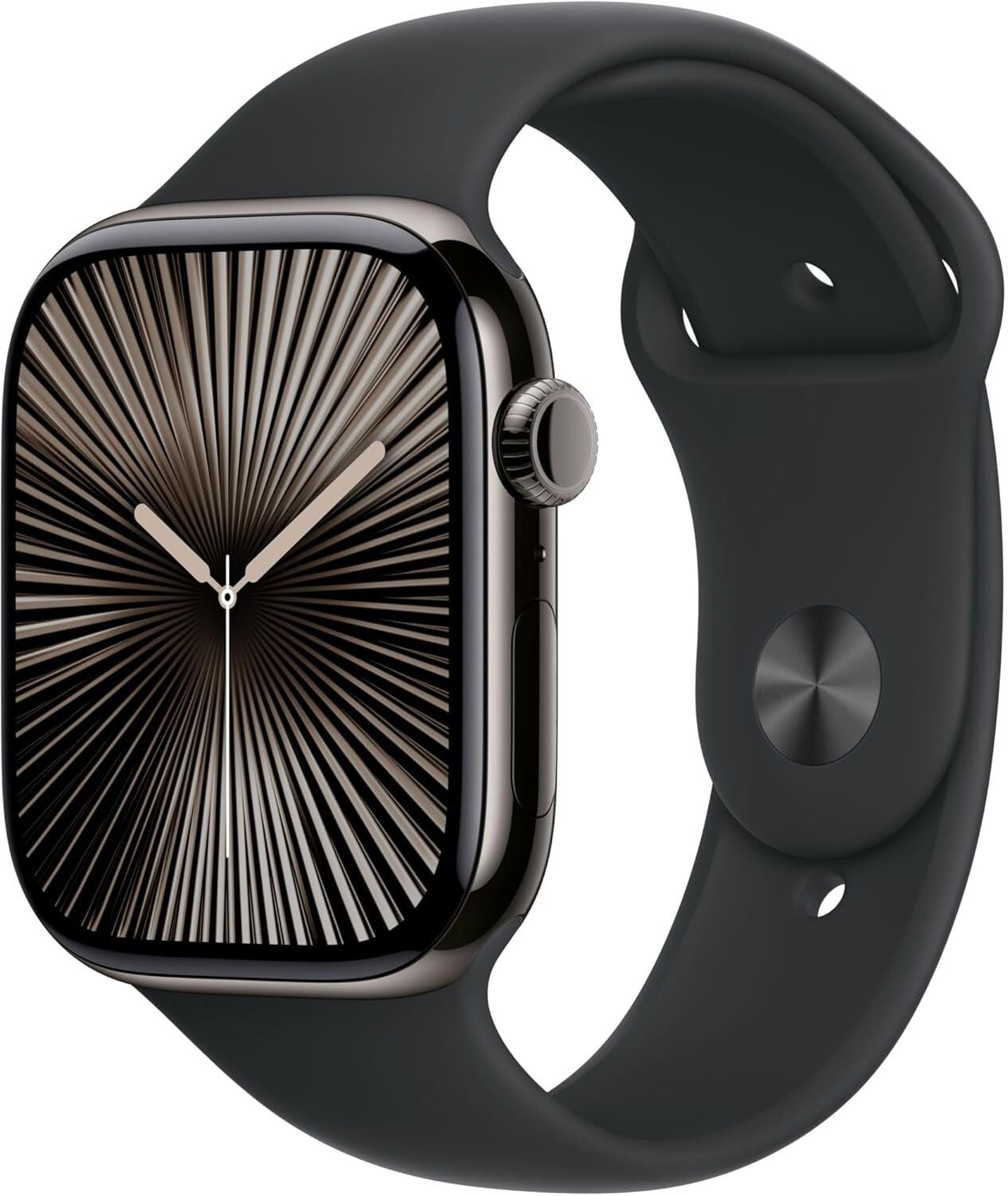 Apple Watch Series 10 46mm GPS + Cellular Slate Titanium Black Sport Band, New
