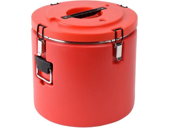 TRIZERATOP Thermobehälter Thermobehälter, Speisewärmer für Essen, Kunststoff/Edelstahl, rostfreier Stahl, (Runder Catering-Thermobehälter 30 l, PE/Edelstahl, Runder Catering-Thermobehälter 30 l, PE/Edelstahl)