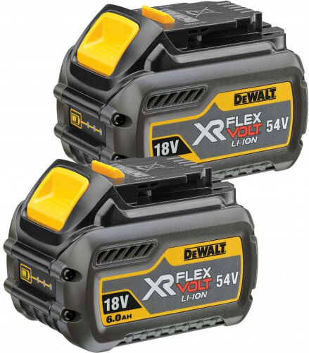 DeWALT DCB546T2 kit batterie FlexVolt (18/54V- 6,0/2,0Ah) Li-Ion