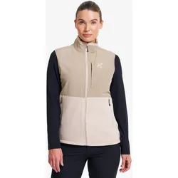 River Hybrid Fleece Vest Damen Peyote, Größe:XS - Damen > Oberteile > Fleece & Midlayers - Beige