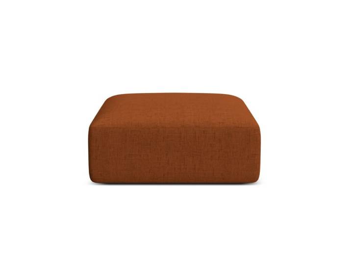 Pouf en tissu structurel brique