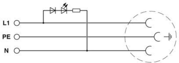 Phoenix Contact Prise encastrée type CF EO-CF/PT/LED/GN (0804041)