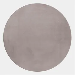 Kurzflorteppich Waschbar NECKAR, einfarbig, Beige, Ø 200 cm