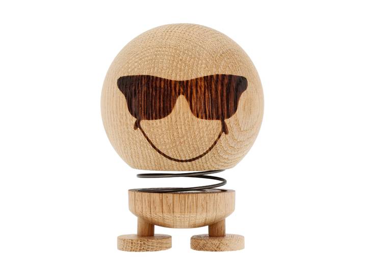 Hoptimist Figurine Hoptimist Smiley Cool M Raw oak