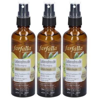 Farfalla Bio-Raumspray Lebensfr Bergamotte 75 ml x3 3x75 Spray