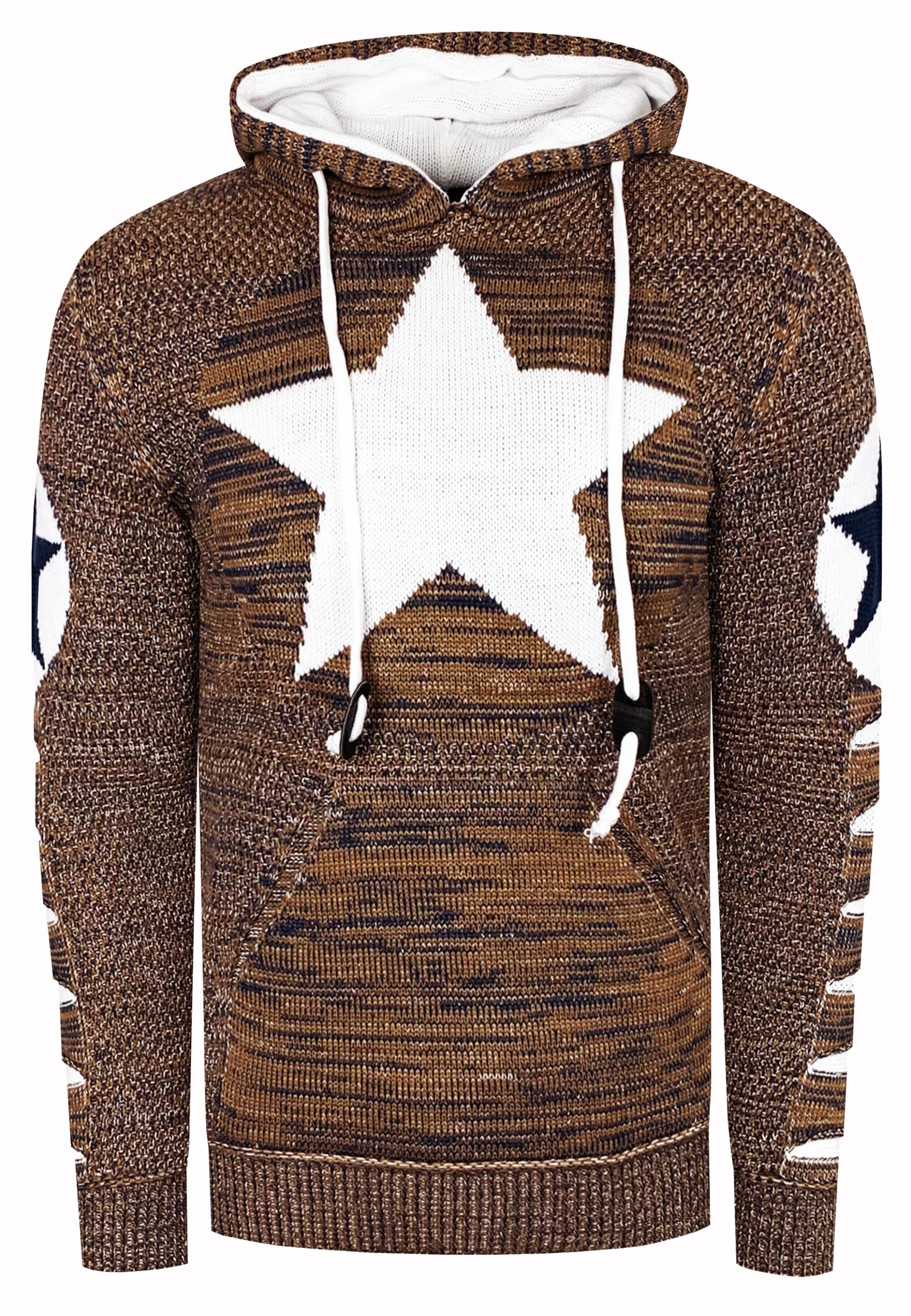 Grof gebreide hoodie