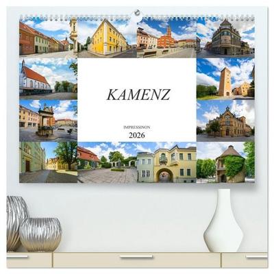 Kamenz Impressionen (hochwertiger Premium Wandkalender 2026 DIN A2 quer), Kunstdruck in Hochglanz