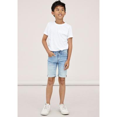 Name It "NKMSILAS SLIM DNM L SHORT" Baumwollmischung, Stretch, Umschlagsaum