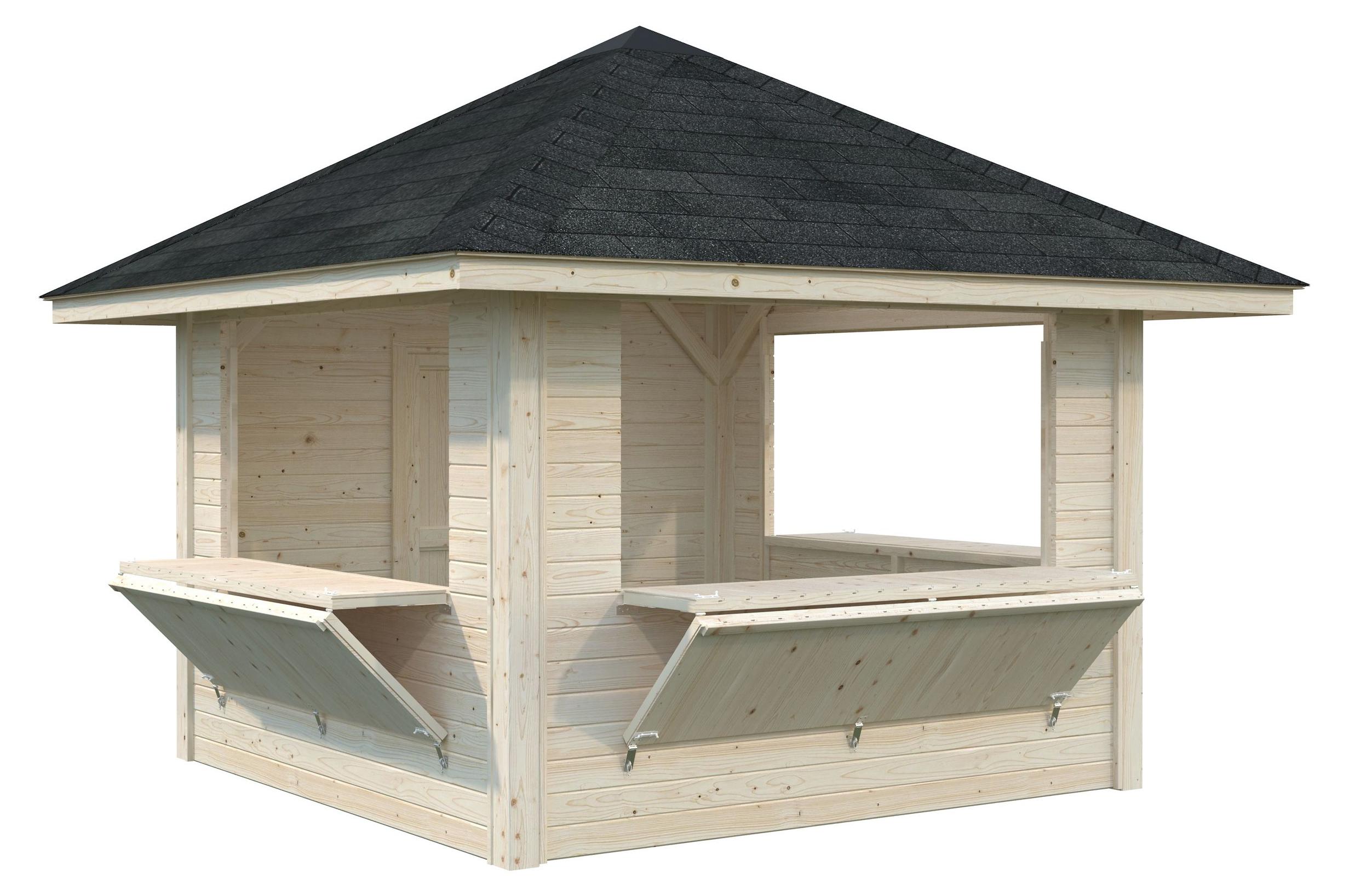 Marktstand Palmako Bianca Set 106 8,3 m² 384 x 384 cm unbehandelt