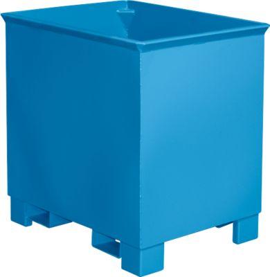 Behälter für Routenzüge Typ C 30, für Feststoffe, 3-fach stapelbar, Inhalt 0,3 m³, bis 500 kg, lichtblau RAL 5012