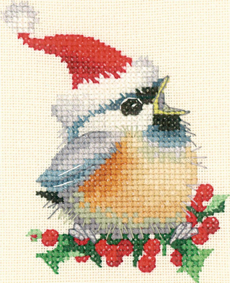 Heritage Crafts Hobbyborduurset Kerstkip (L) CDXC866-E, 9,5 x 8 cm