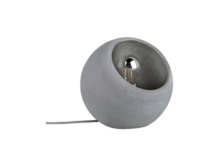 Tischlampe Ingram dimmbar Grau mit Schnurschalter