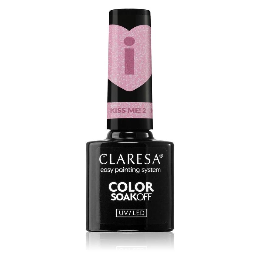 Claresa Kiss Me! UV-Nagellack 5ml - 2er-Pack (Rosa, Farblack, UV-Gel Lack) (44151561)