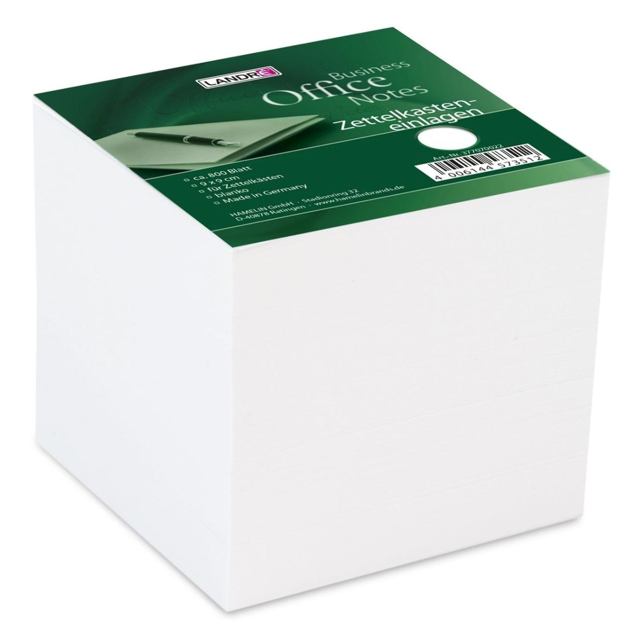 Landré Office 9x9 cm Zettelkasteneinlagen (90 x 90 mm) (100420104)