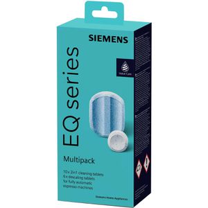 Siemens Kaffeevollautomaten-Reinigungsset TZ80003A, EQ.series, enthält Reinigungstabletten & Entkalker