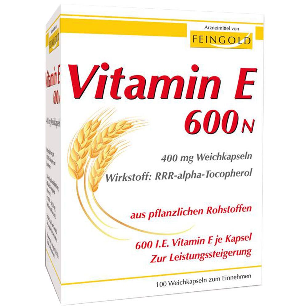 Vitamin E 600 N Weichkapseln 100 St