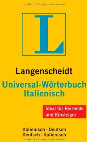 Redaktion Langenscheidt - Langenscheidt Universal-Wörterbuch Italienisch: Italienisch-Deutsch/Deutsch-Italienisch (Langenscheidt Universal-Wörterbücher) - Preis vom 02.10.2026 23:42:20 h