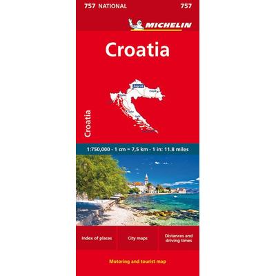 Michelin Kroatien, Karte von Michelin, Michelin, 978-2-06-725964-5