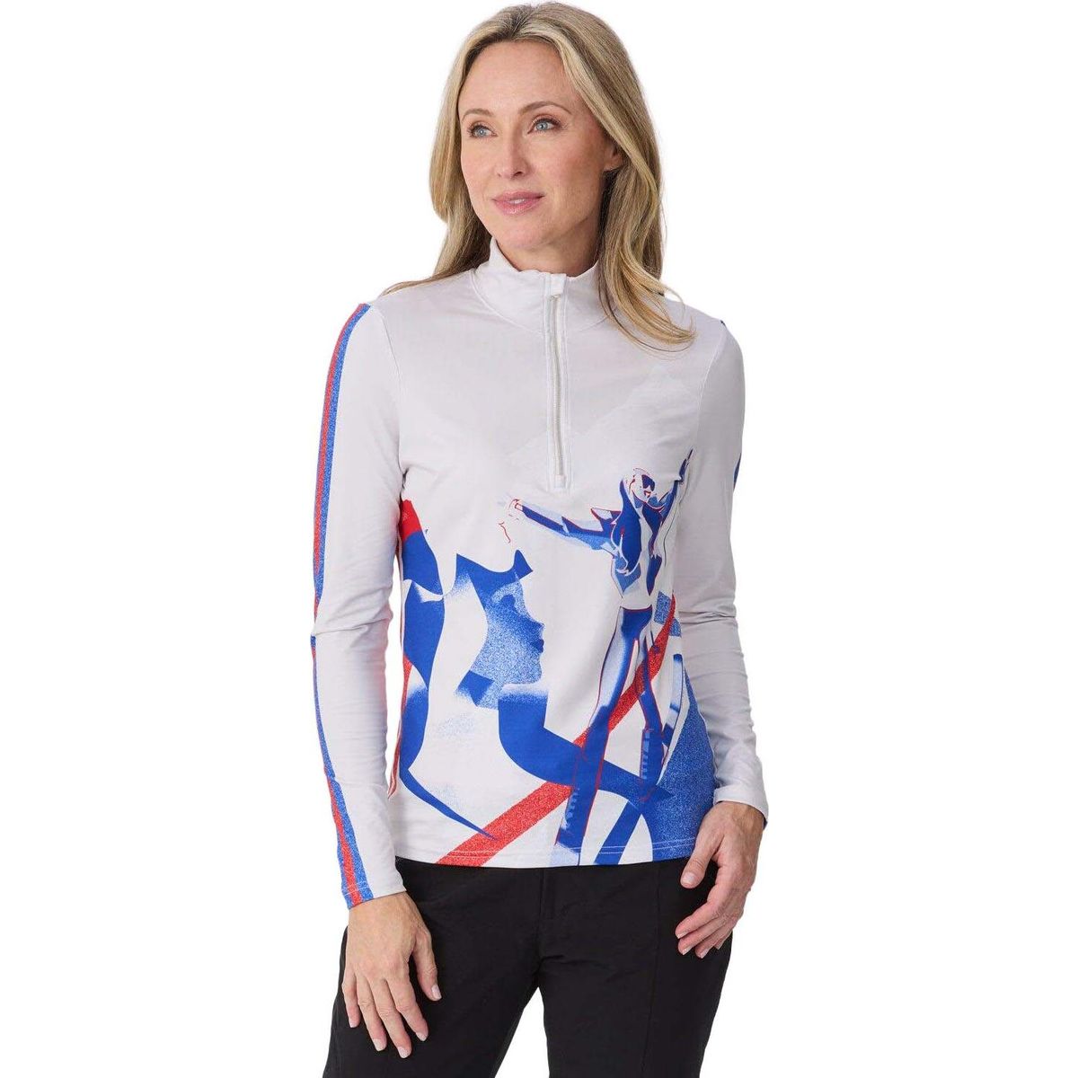 Krimson Klover Art Deco Girls Top red/blue (901) M KK-F26500-901-M